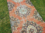 Vintage Türk Halı Yolluk 89 x 391 cm