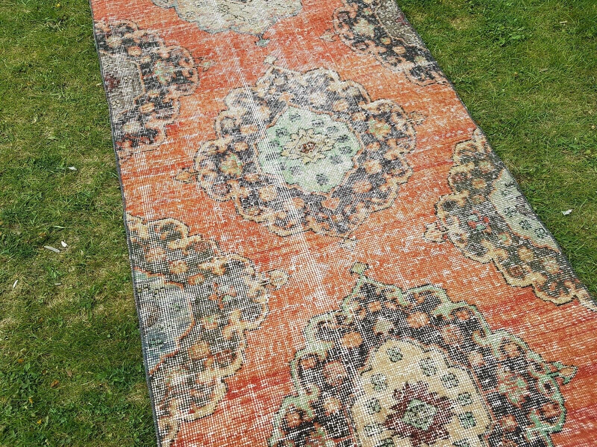 Vintage Türk Halı Yolluk 89 x 391 cm