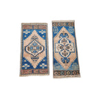 Vintage Türk Yastık Halı 2'li Set 43 x 99 cm