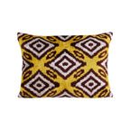 İpek Ikat Kadife Kırlent Kılıfı 42 x 57 cm