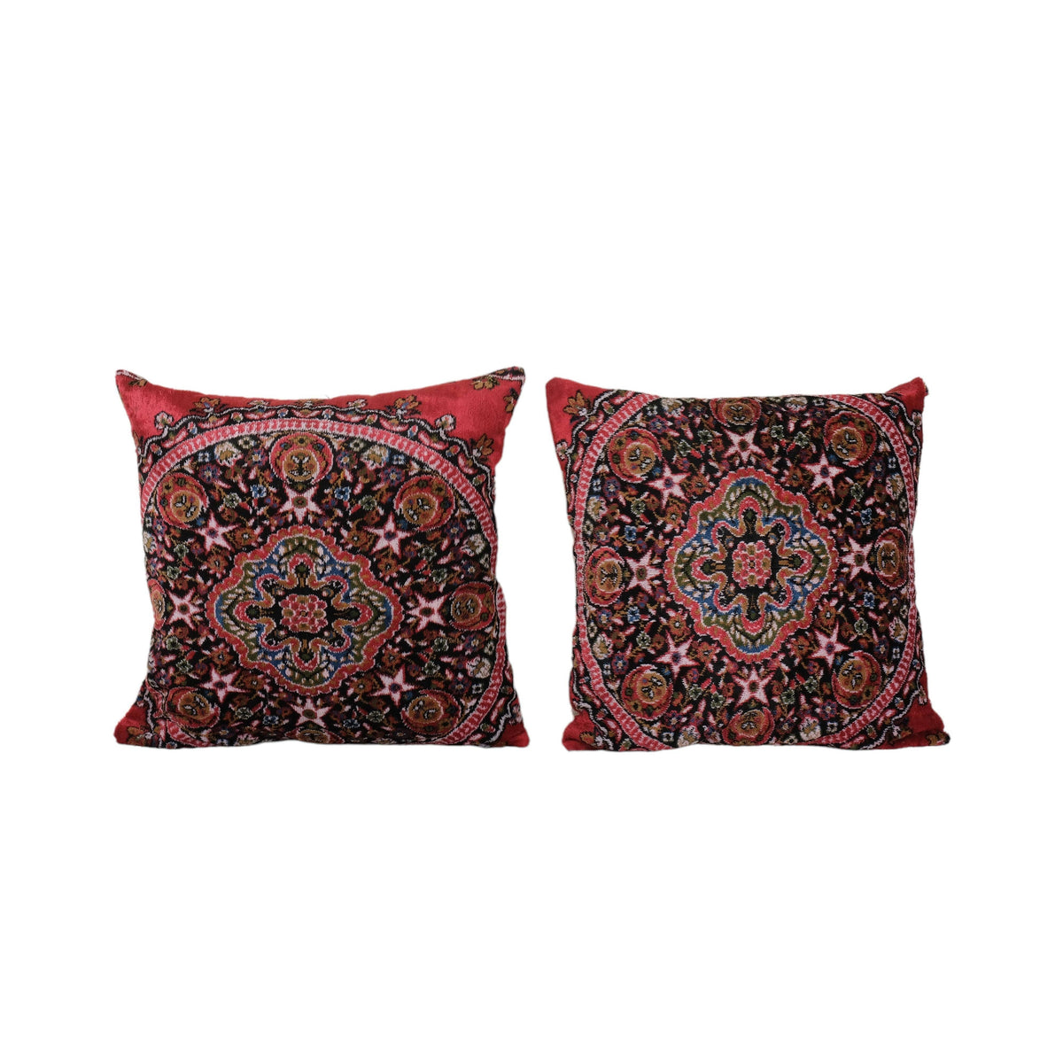 İpek Ikat Kadife Kırlent Kılıfı 2'li Set 60 x 60 cm