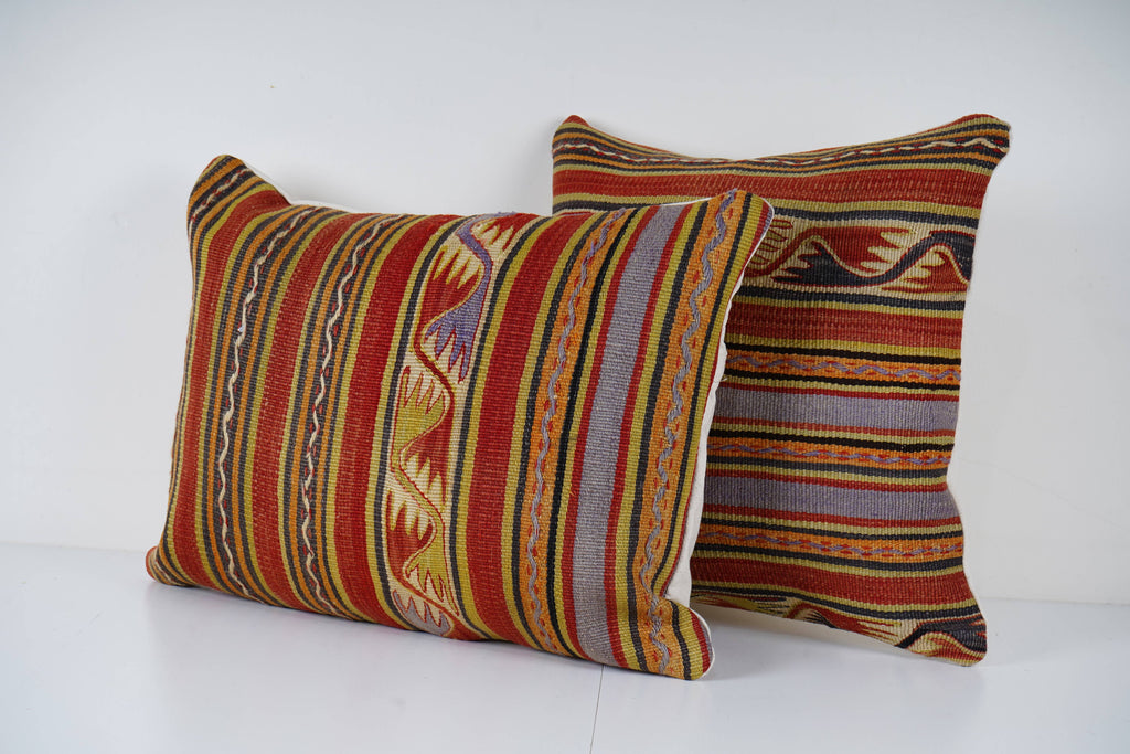 Kilim Kırlent Kılıfı 2'li Set 45 x 60 cm