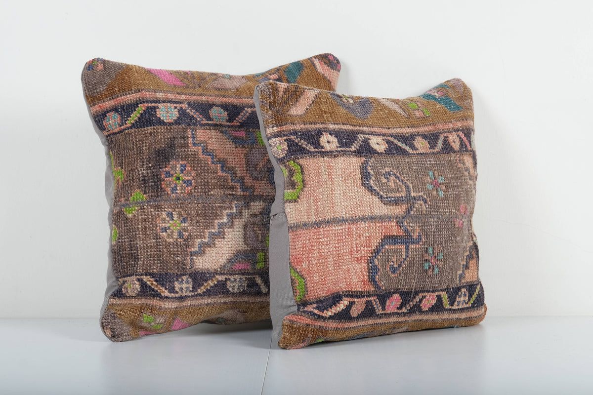 Halı Kırlent Kılıfı 2'li Set 38 x 40 cm