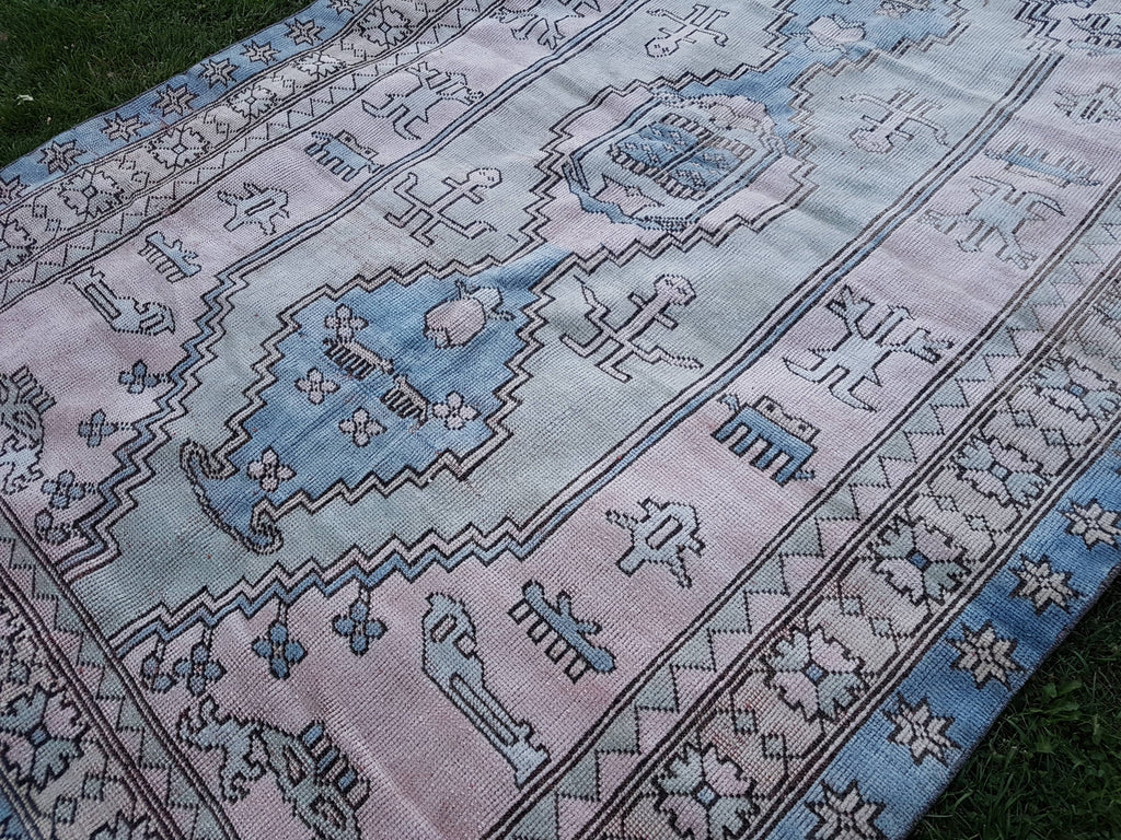 Vintage Uşak Halı 196 x 296 cm
