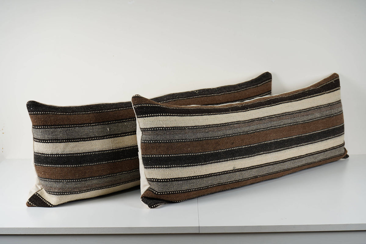 Kilim Kırlent Kılıfı 2'li Set 45 x 120 cm