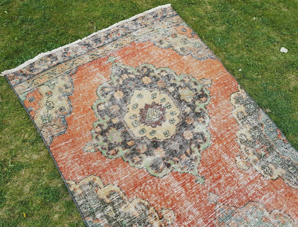 Vintage Türk Halı Yolluk 89 x 391 cm
