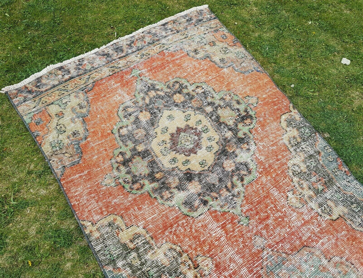 Vintage Türk Halı Yolluk 89 x 391 cm