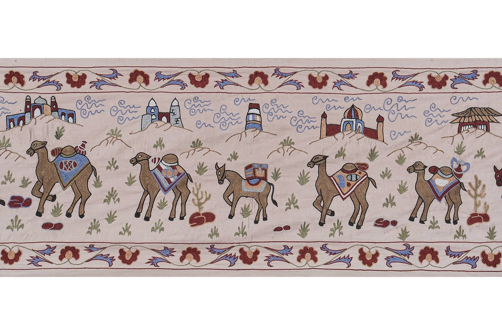 El İşlemesi Suzani Yolluk 54 x 190 cm