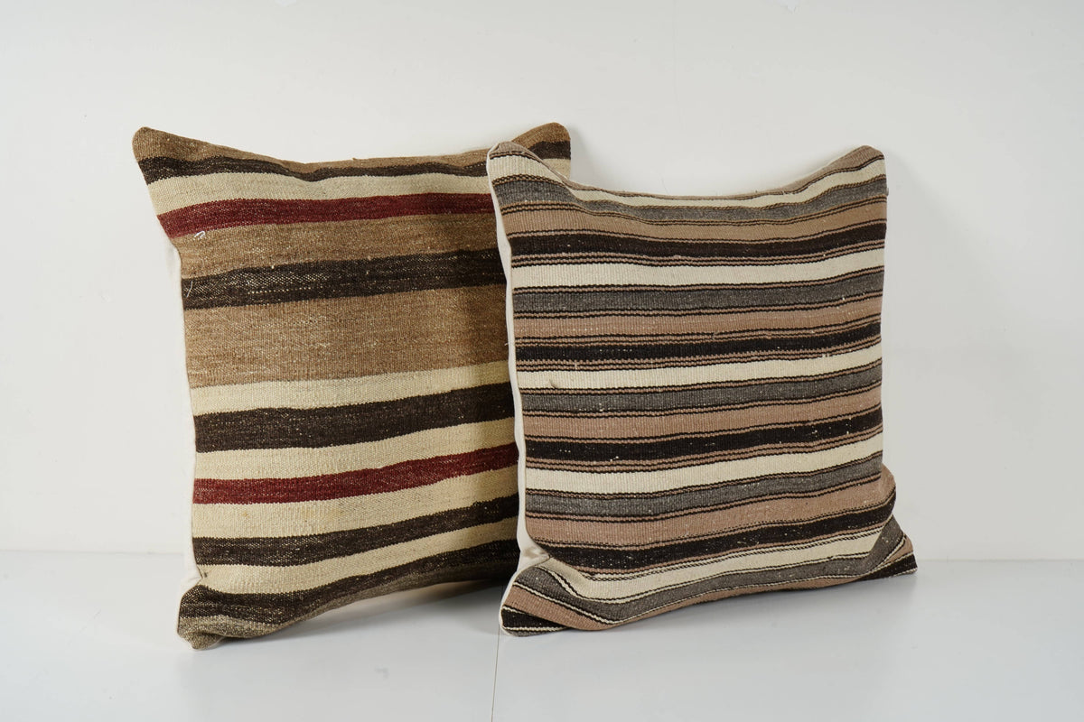 Kilim Kırlent Kılıfı 2'li Set 60 x 60 cm