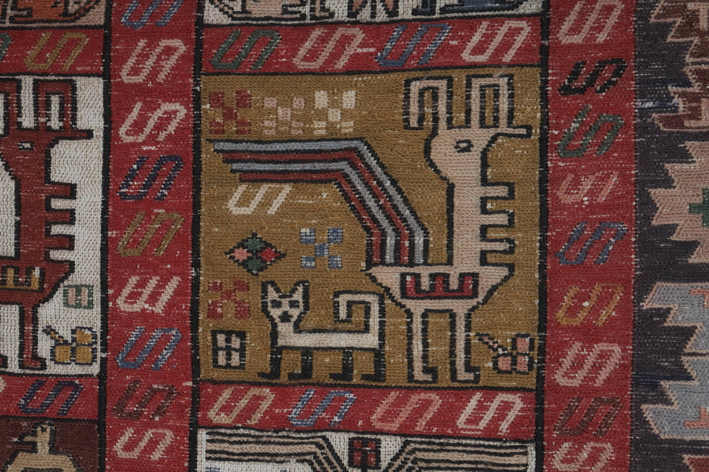 Vintage Türk Sumak Halı 120 x 185 cm