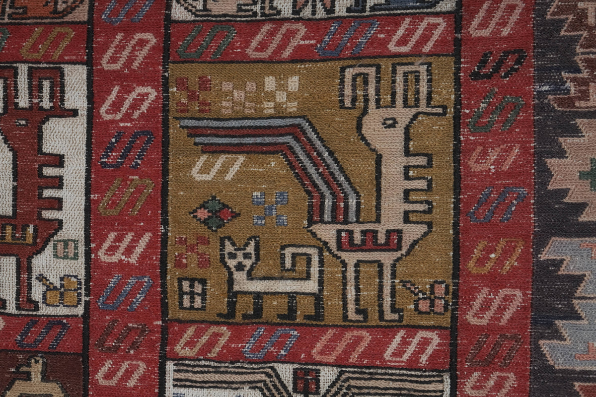 Vintage Türk Sumak Halı 120 x 185 cm