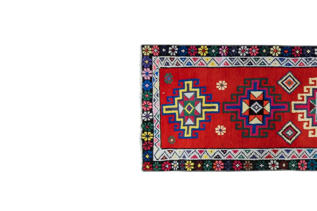 Vintage Herki Halı Yolluk 74 x 368 cm
