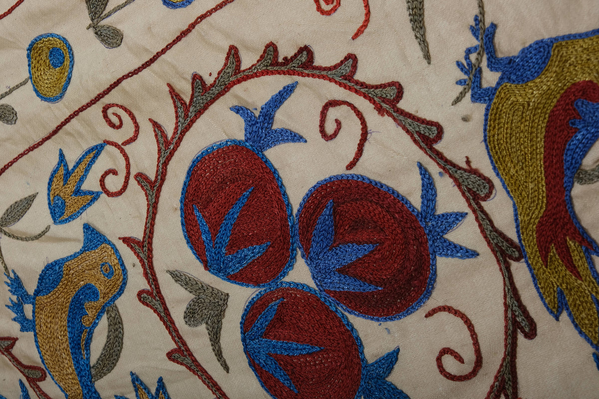 Kuş Desenli Suzani Yolluk 54 x 187 cm