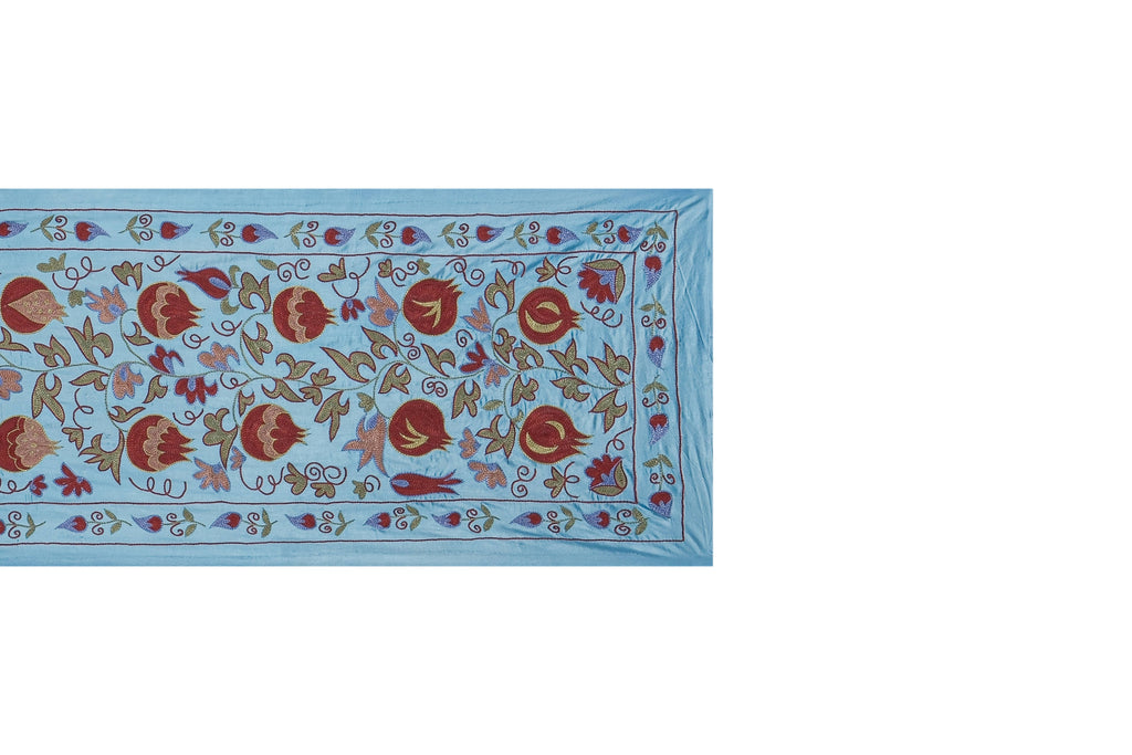 El İşlemesi Suzani Duvar Örtüsü 53 x 190 cm