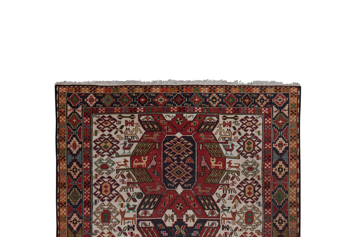 Vintage Sumak Kilim 123 x 193 cm