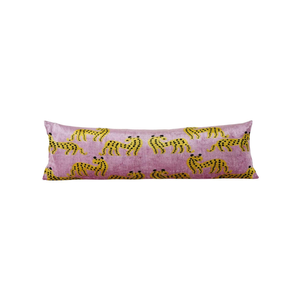 İpek Ikat Kadife Kırlent Kılıfı 40 x 120 cm