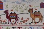 Vintage Deve Desenli El İşlemesi Duvar Örtüsü 51 x 188 cm