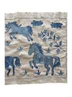 Özbek At Desenli İşlemeli Suzani Yolluk 50 x 138 cm