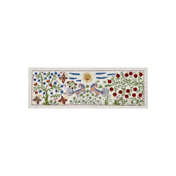 At Desenli İşlemeli Suzani Yolluk 50 x 141 cm