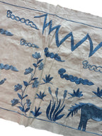 Özbek At Figürlü İşlemeli Suzani Yolluk 51 x 144 cm