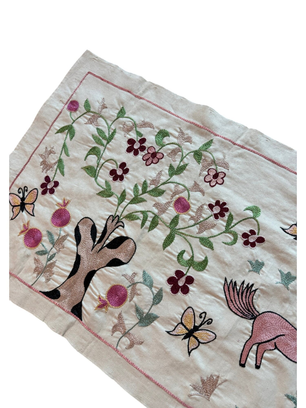 Buhara At Desenli İşlemeli Suzani 50 x 142 cm