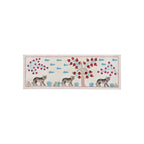 Kaplan Desenli İşlemeli Suzani Yolluk 50 x 143 cm