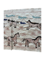 Özbek At Figürlü İşlemeli Suzani Yolluk 50 x 141 cm