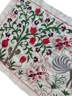 Özbek At Figürlü Suzani Masa Örtüsü 50 x 142 cm