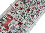 Özbek At Desenli İşlemeli Suzani Yolluk 50 x 140 cm