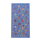 Özbek Mavi Nar Desenli Suzani 102 x 192 cm