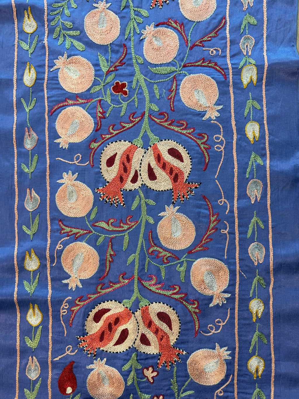 Mavi Nar Desenli Suzani 51 x 194 cm