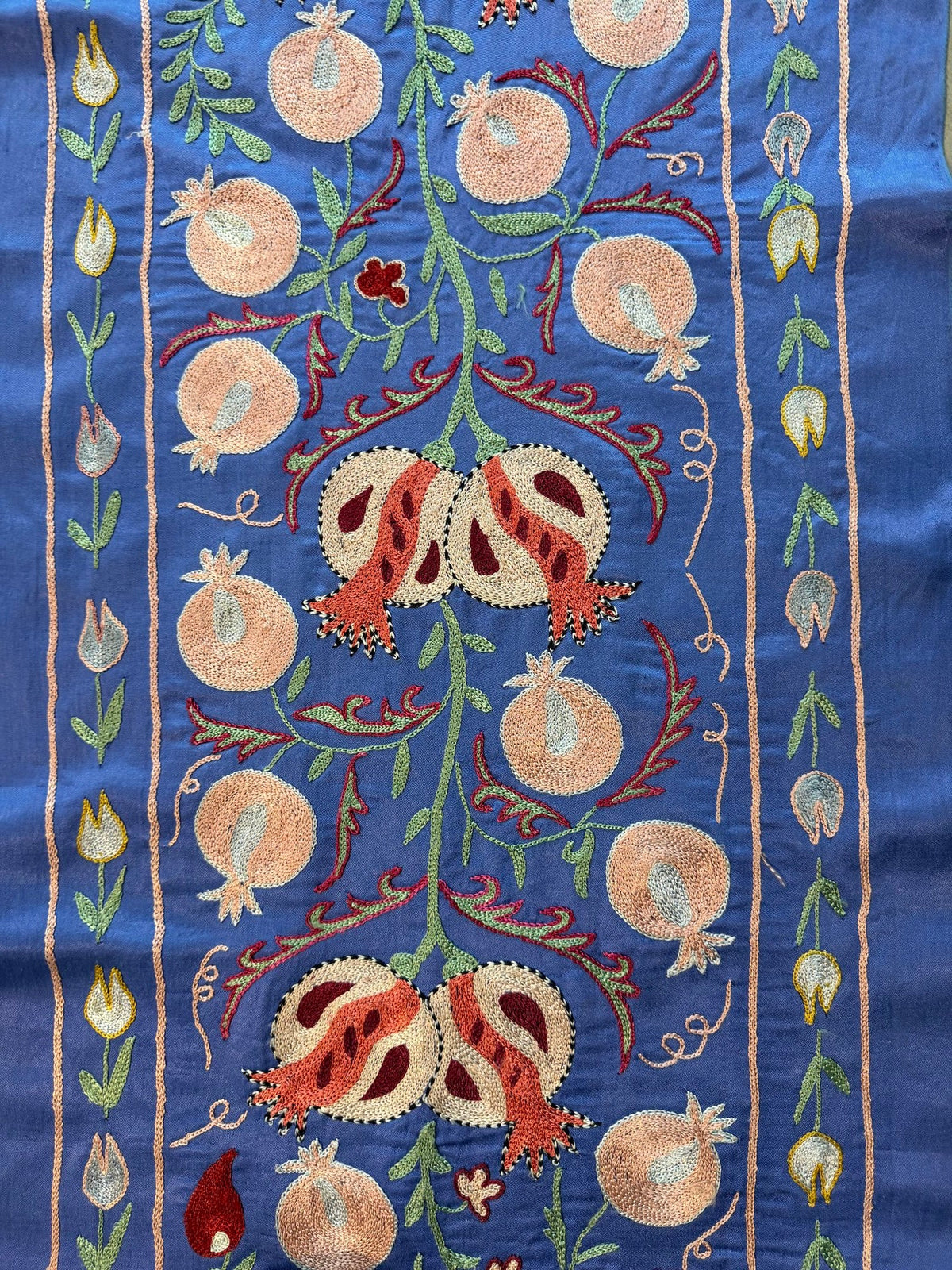 Mavi Nar Desenli Suzani 51 x 194 cm