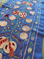 Mavi Nar Desenli Suzani 51 x 194 cm