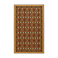 Vintage Kahverengi Kafes Desenli İşlemeli Suzani Duvar Örtüsü 230 x 370 cm