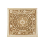 Vintage Semerkant Bej Madalyon Desenli İşlemeli Suzani 150 x 154 cm